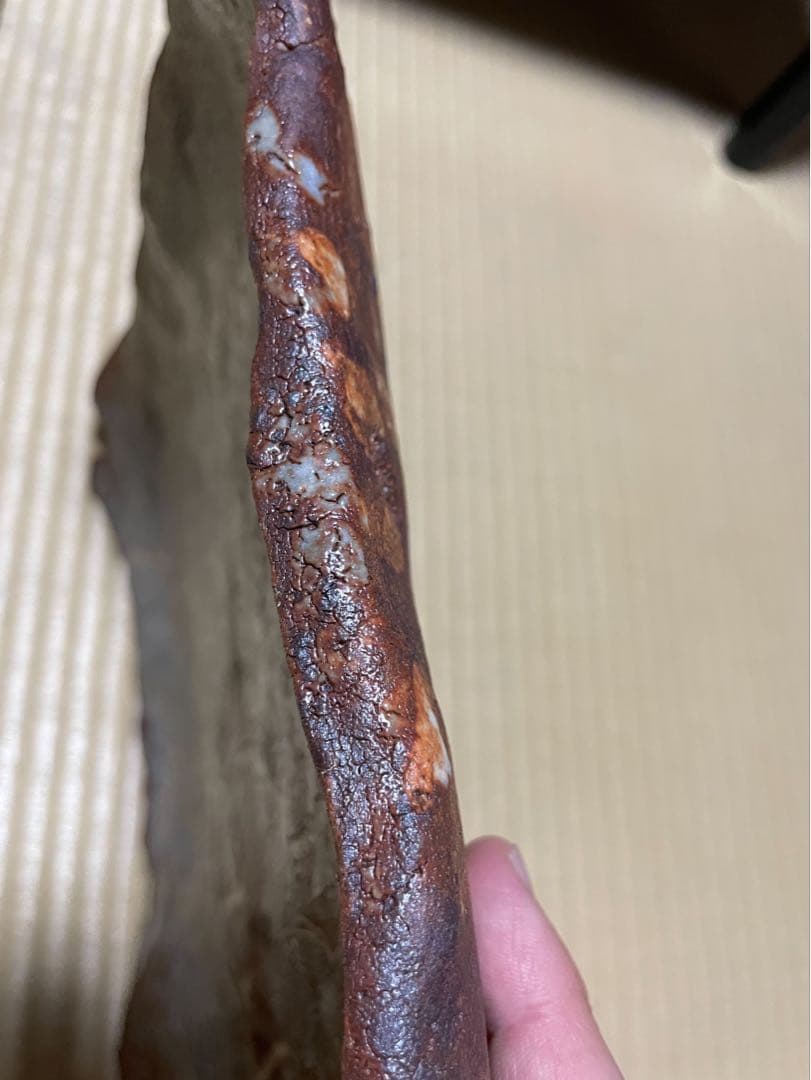 魯山人　志野　芒絵四方皿