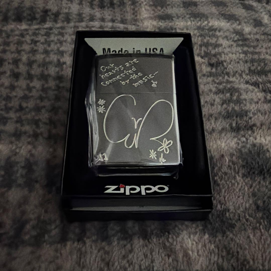 藍井エイル　限定Zippo 「HANDWRITING」ブラックミラー