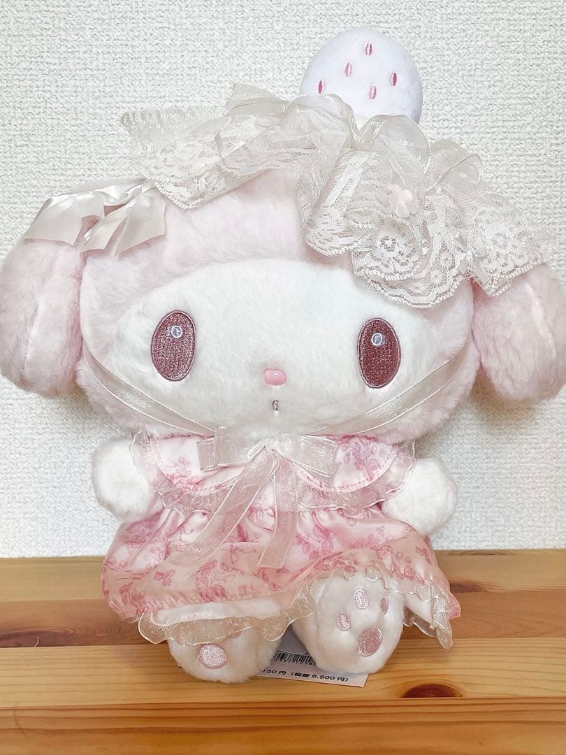 マイメロディ バースデードール 白いちごのティータイム ぬいぐるみ