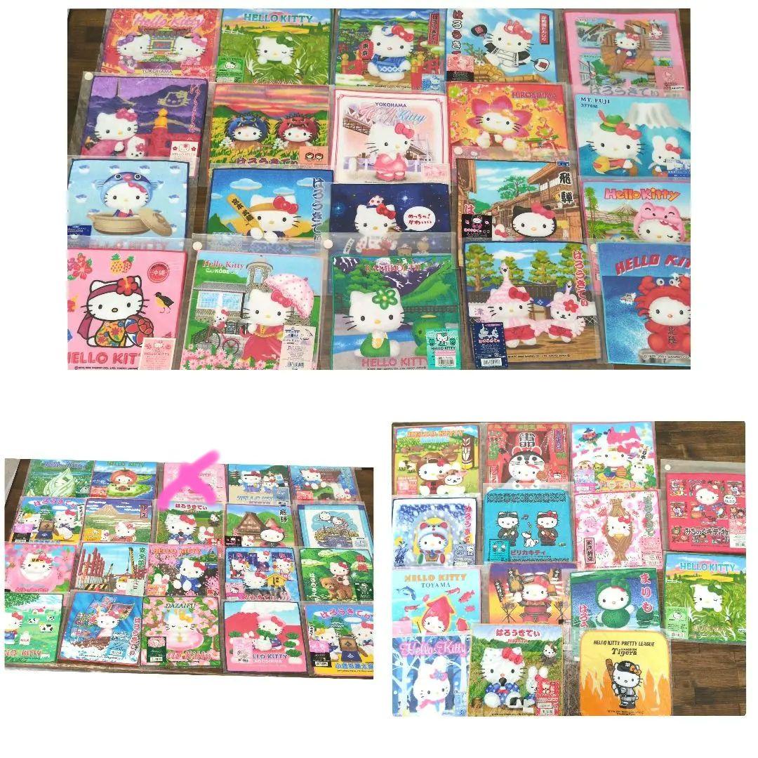 美品❣希少キティ地域限定　タオル　まとめ売り53枚　平成レトロタオルバラ売り不可