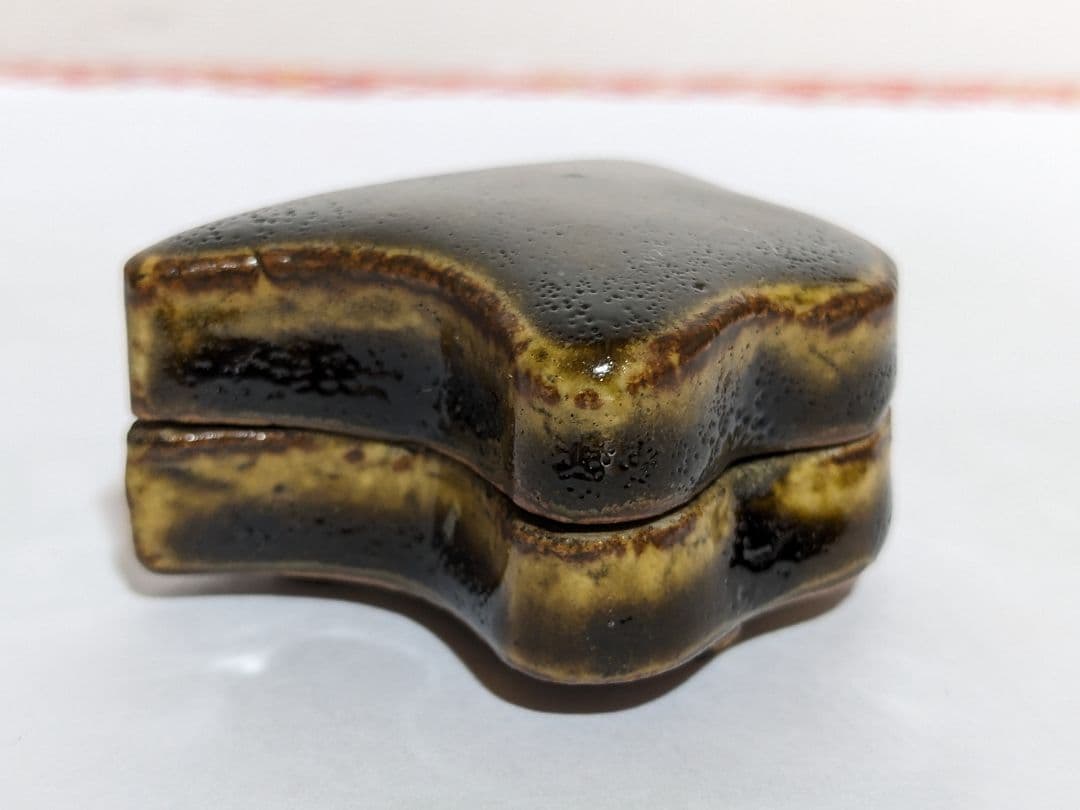 ♦野々村仁清？ 瀬戸釉 三足 香合 江戸時代 コレクション 骨董品 アンティーク