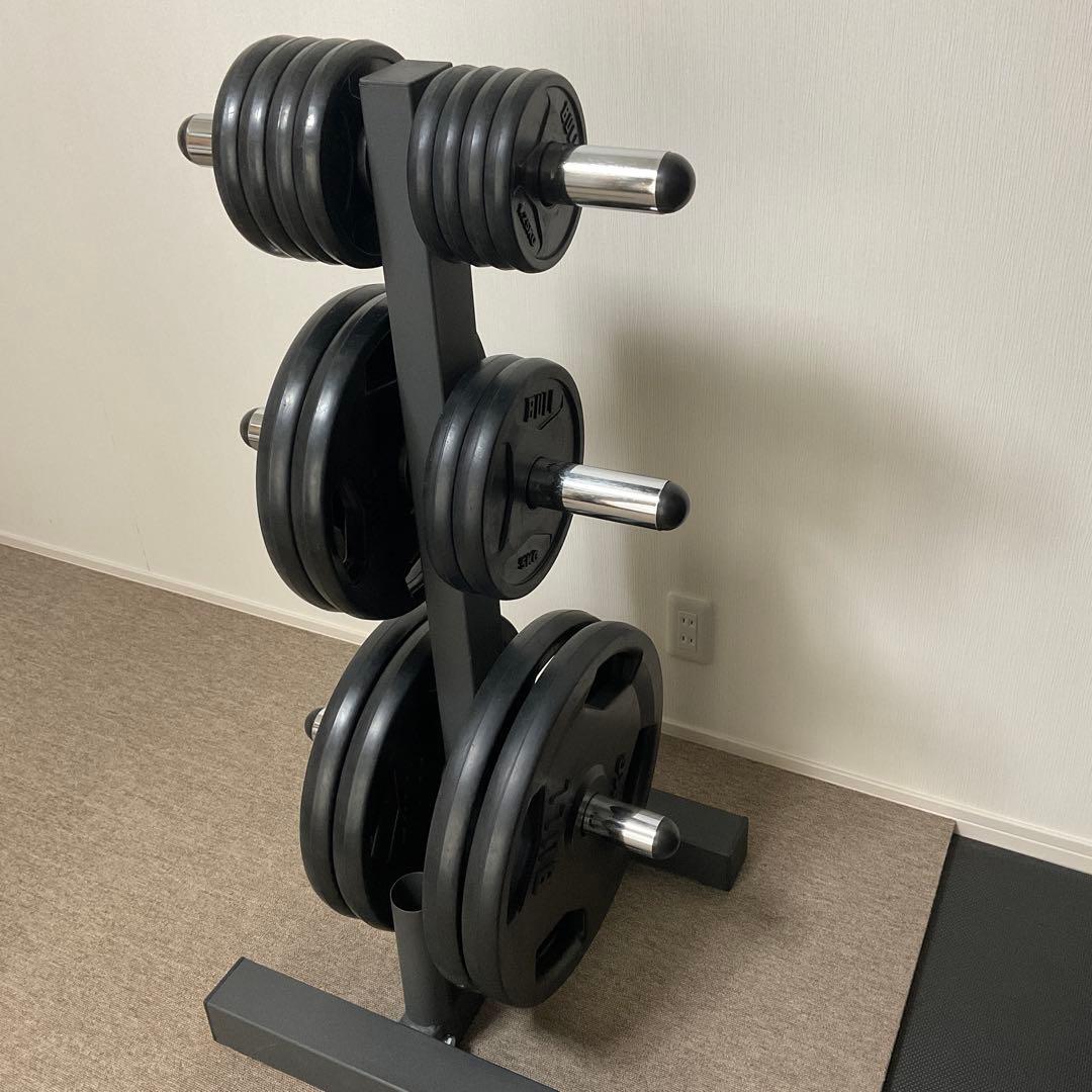 ＢＵＬＬ Φ５０ｍｍラバープレートセット １３５ｋｇセット［引き取り限定］