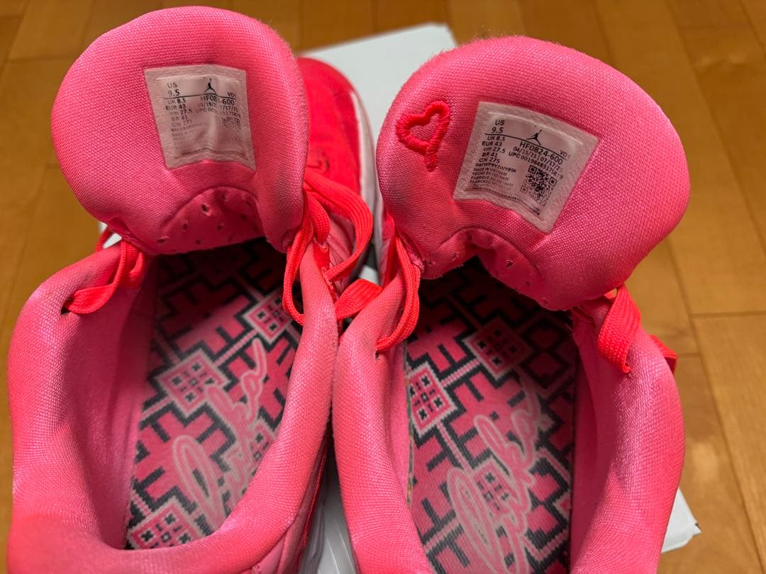 ルカ4 luka4 Jordan ピンク　フラッシュクリムゾン　27.5cm