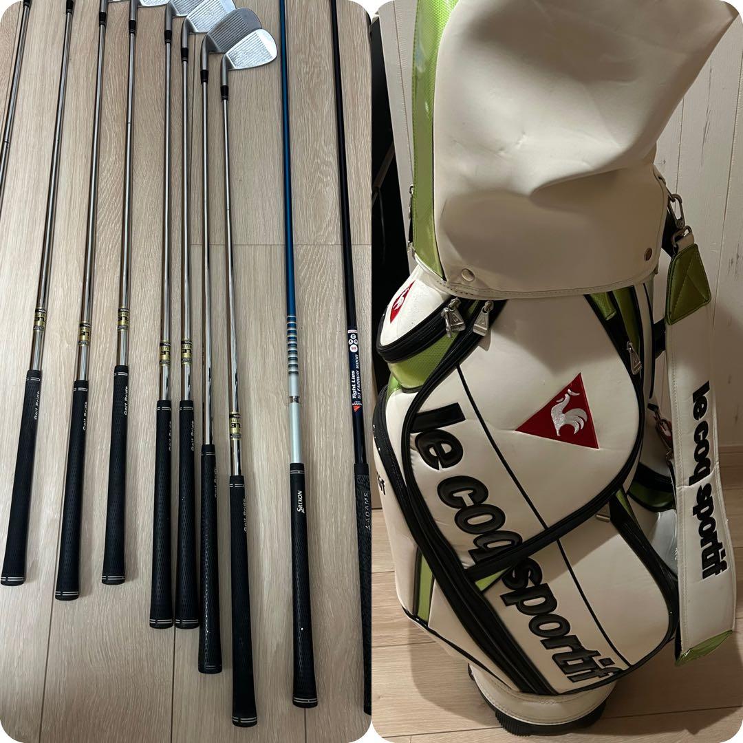 ま*ー様 メンズ　ゴルフクラブ12本セット　ルコックキャディバッグ付