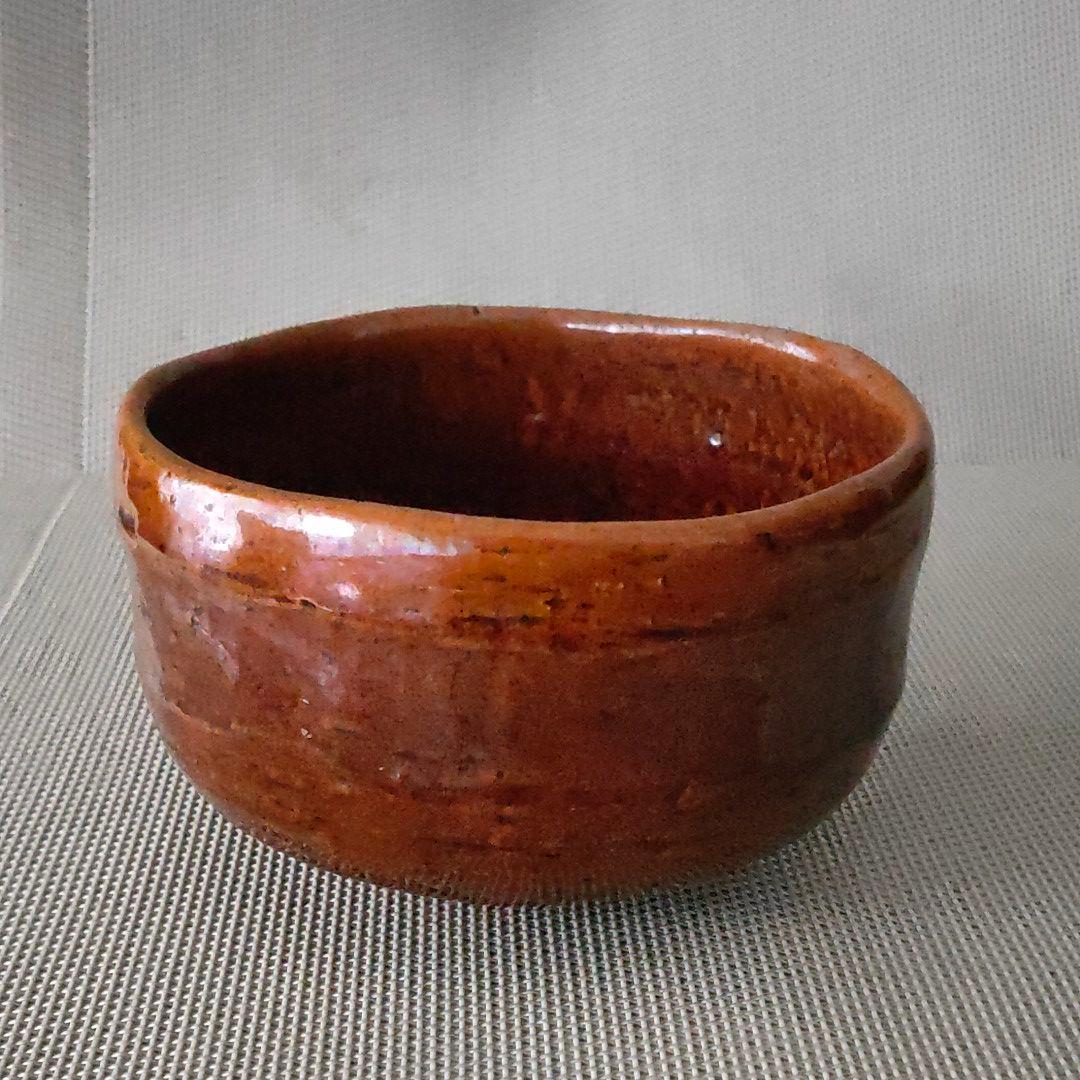 大樋焼　飴釉　茶碗