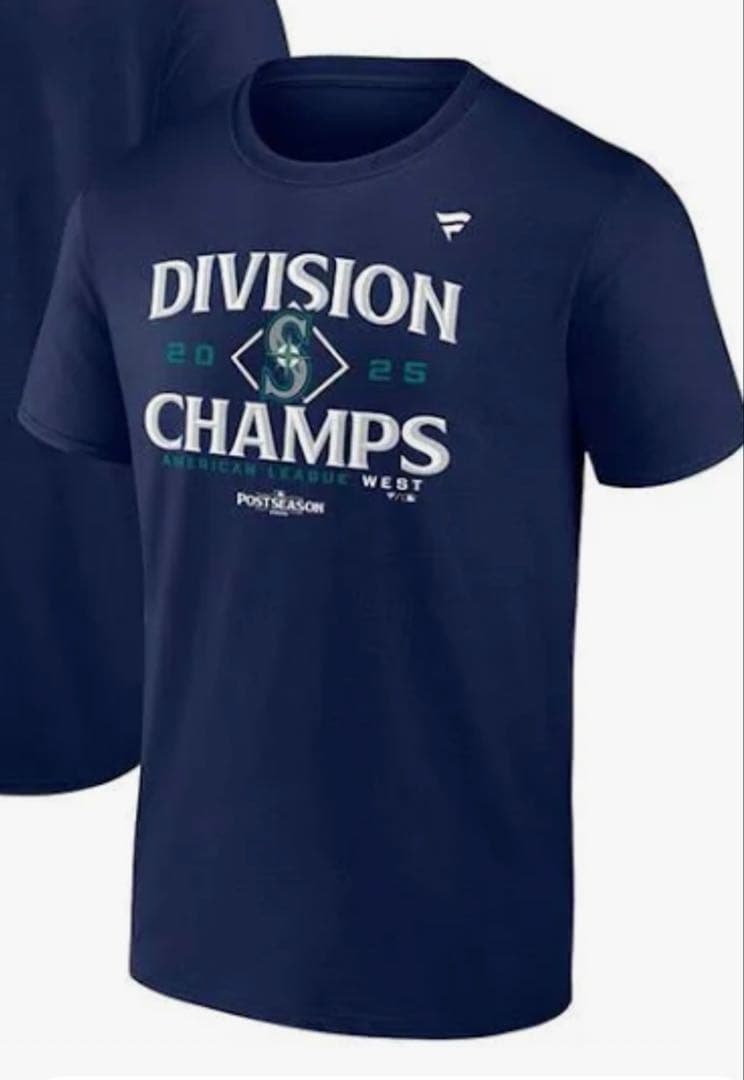 シアトルマリナーズ DIVISION CHAMPS 2025 Tシャツ Lサイズ