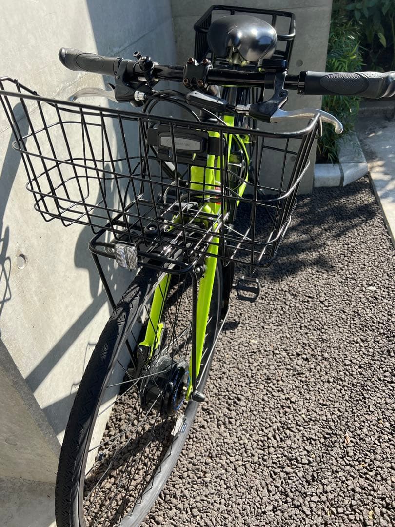 宮城県発ブリヂストンTB1e電動アシスト自転車 カゴ付き