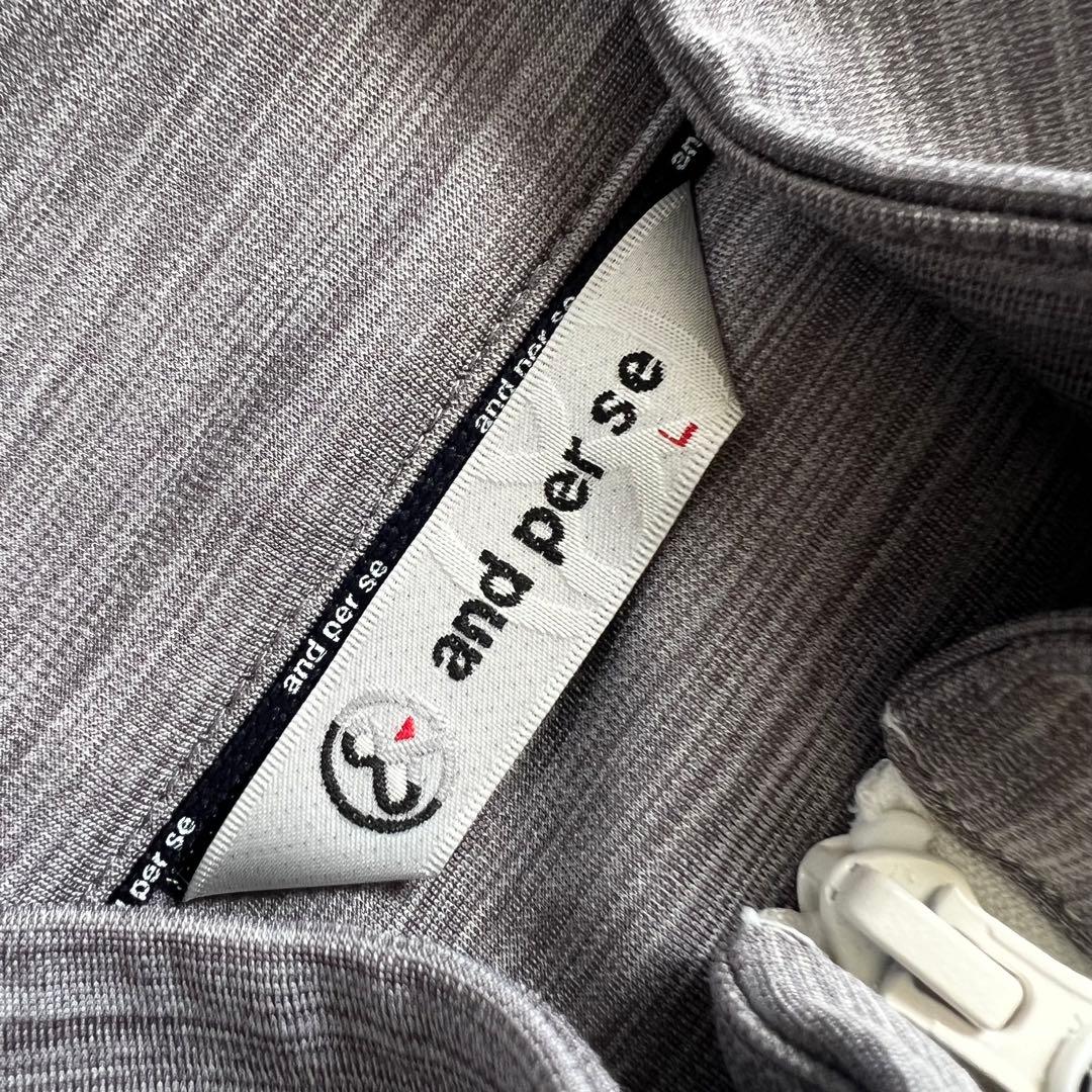 and per se アンパスィ　切り替え　ジャケット　中綿　レディース　ゴルフ