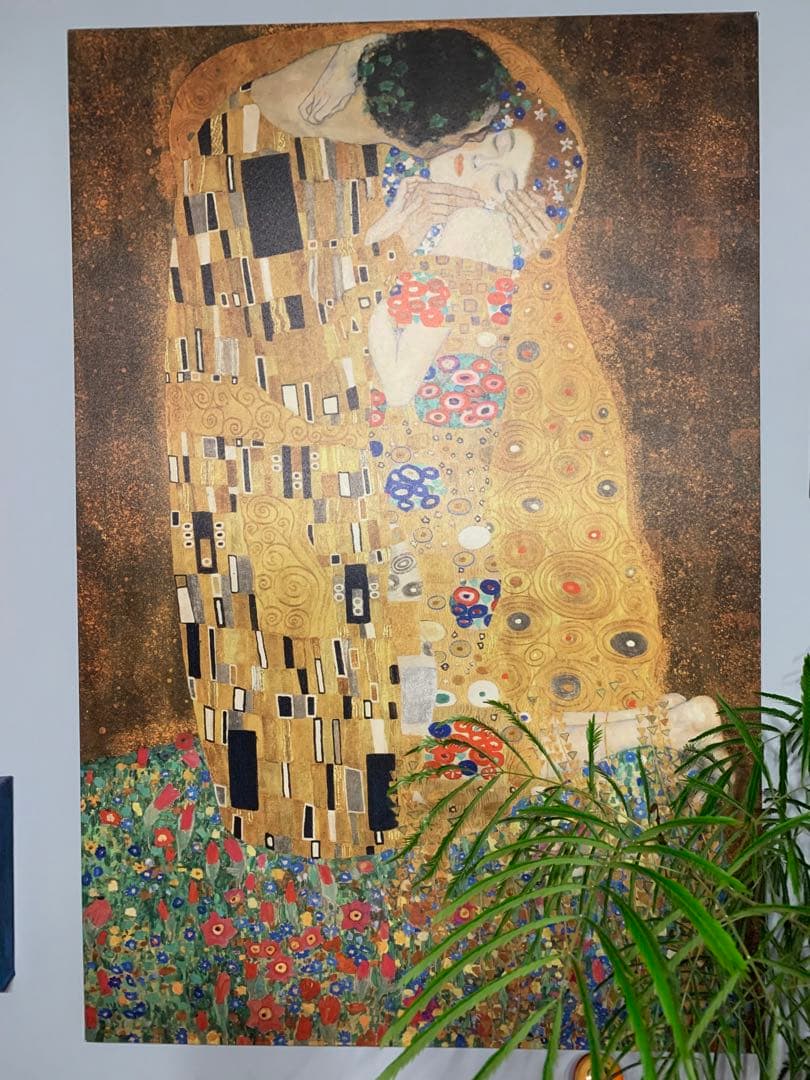 引き取り限定⭐︎クリムト⭐︎接吻⭐︎キス⭐︎大版絵画⭐︎極美品