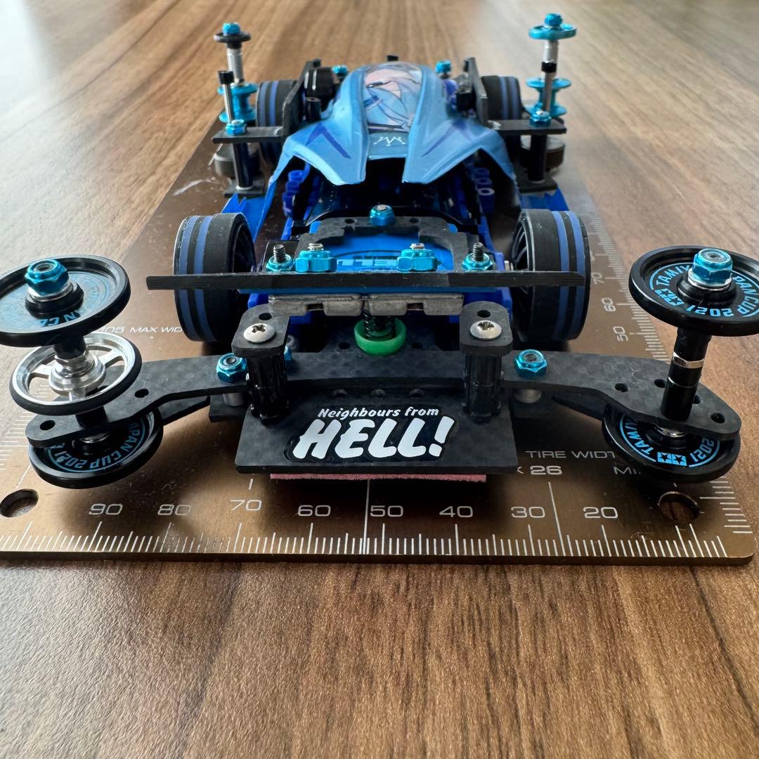 ミニ四駆 FM-A デュアルリッジJr. ポリカ 完成品 痛車