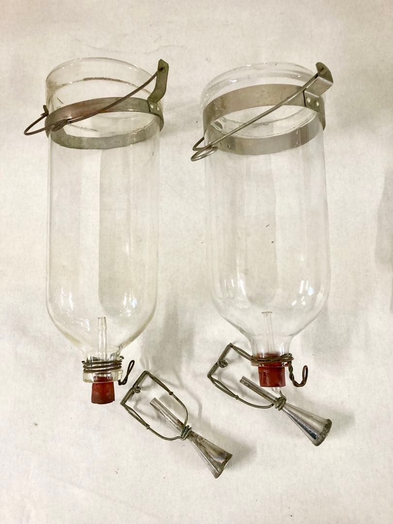 ★点滴 瓶 2点セット レトロ アンティーク