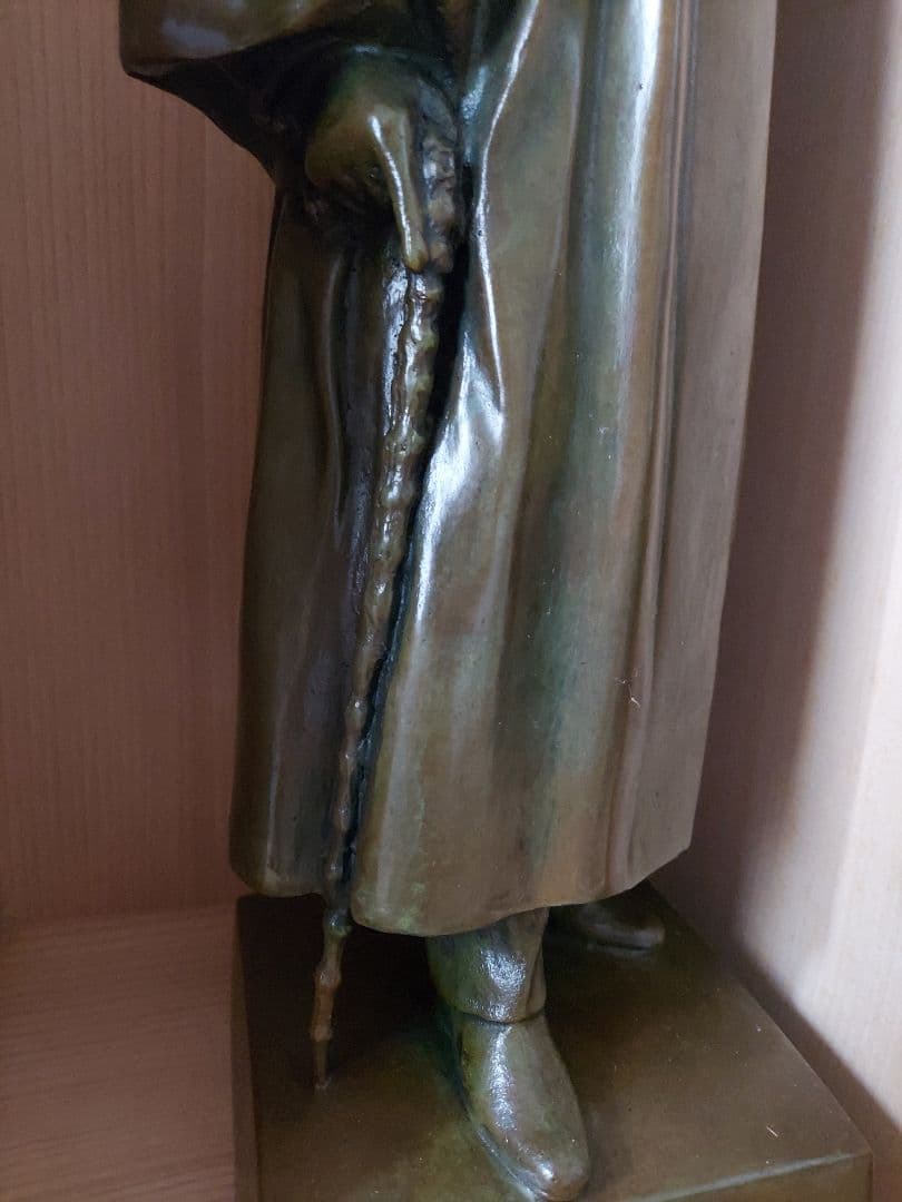 値引交渉◎朝倉文夫作ブロンズ像『総長大隈老侯像』大隈重信/約38㎝/約4.2kg