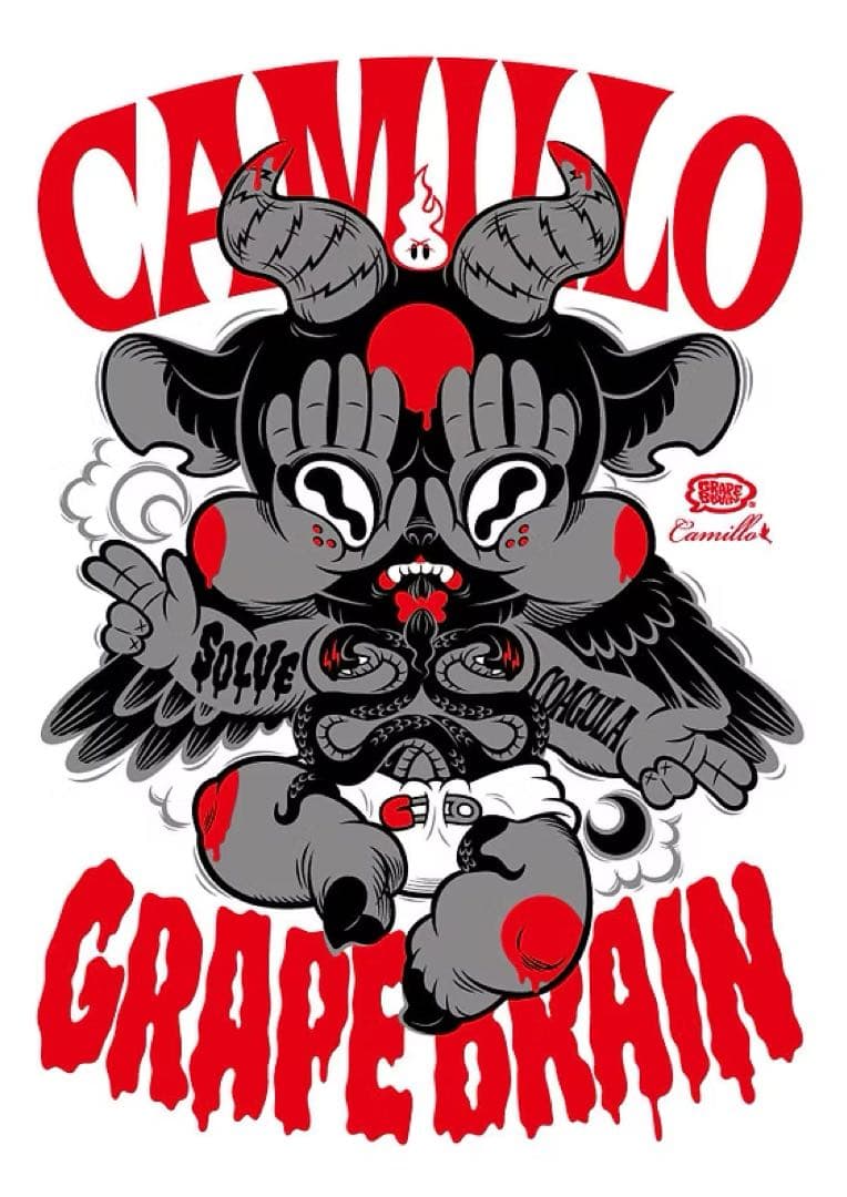 GRAPE BRAIN Bapt シルクスクリーンポスター 2種類セット