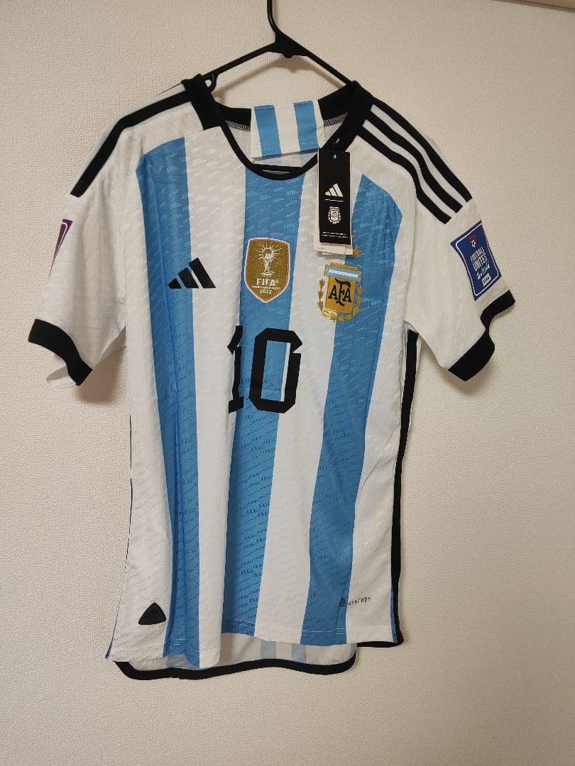 2022カタールW杯 アルゼンチン代表 メッシ オーセンティックユニフォームM