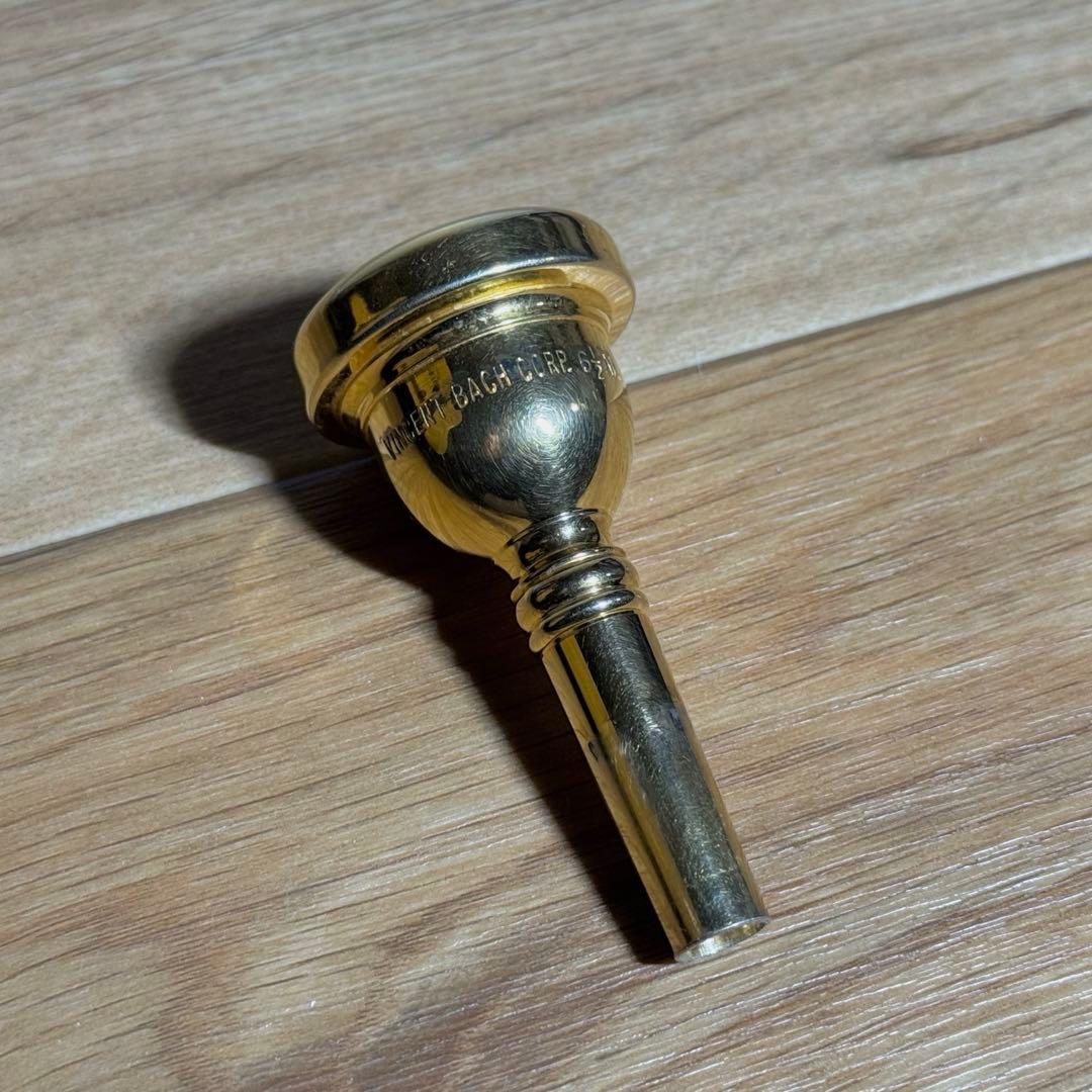 Bach 6 1/2AL (細管) トロンボーン用マウスピース 金メッキ