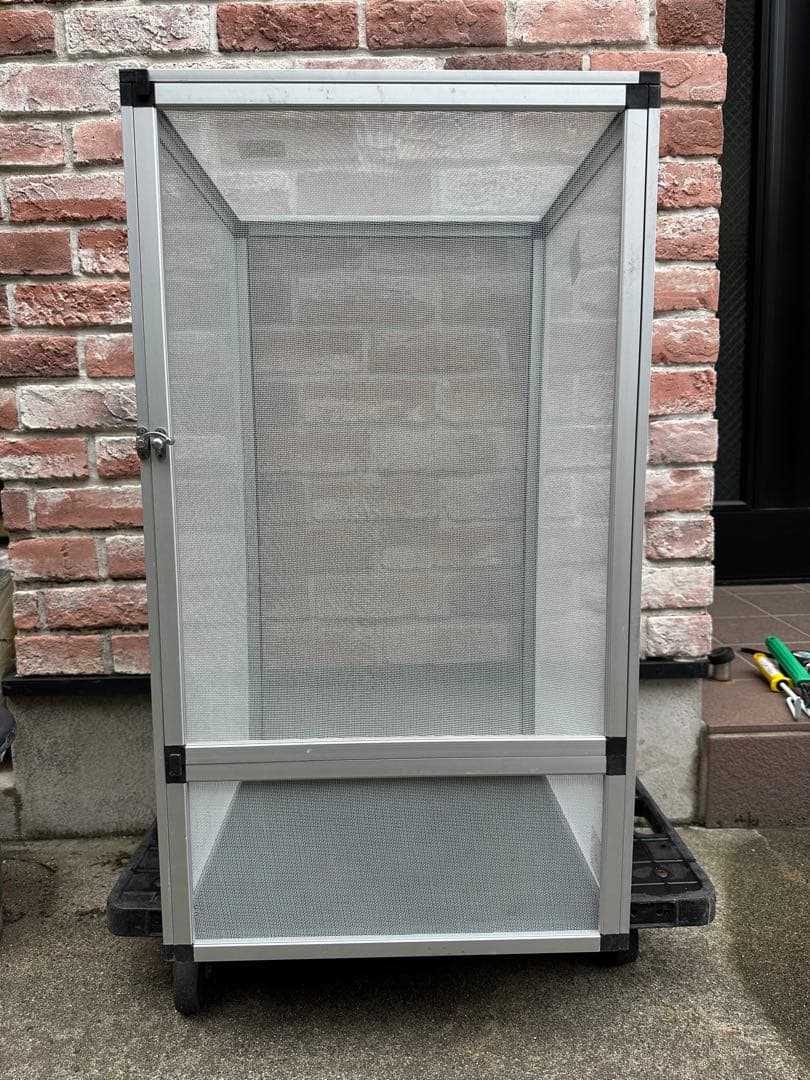 スクリーンテラリウム ホワイト(シルバー) 80×45×45 1台