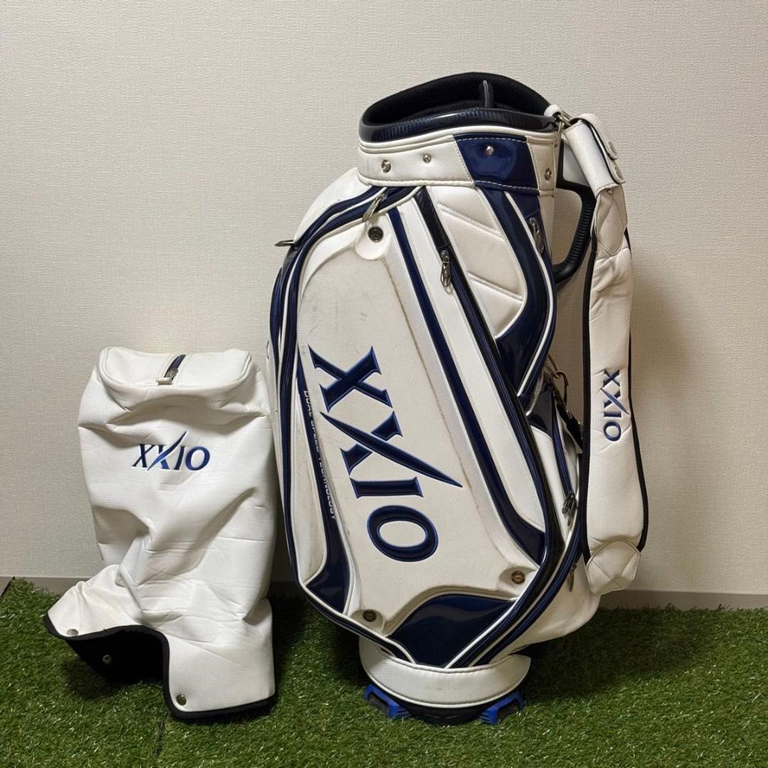 ダンロップ XXIO ゼクシオ キャディバッグ ゴルフバッグ ホワイト