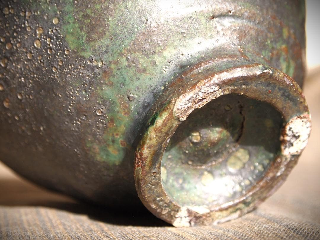 人気作家★加地学【師：森岡成好】★窯変黒茶碗C