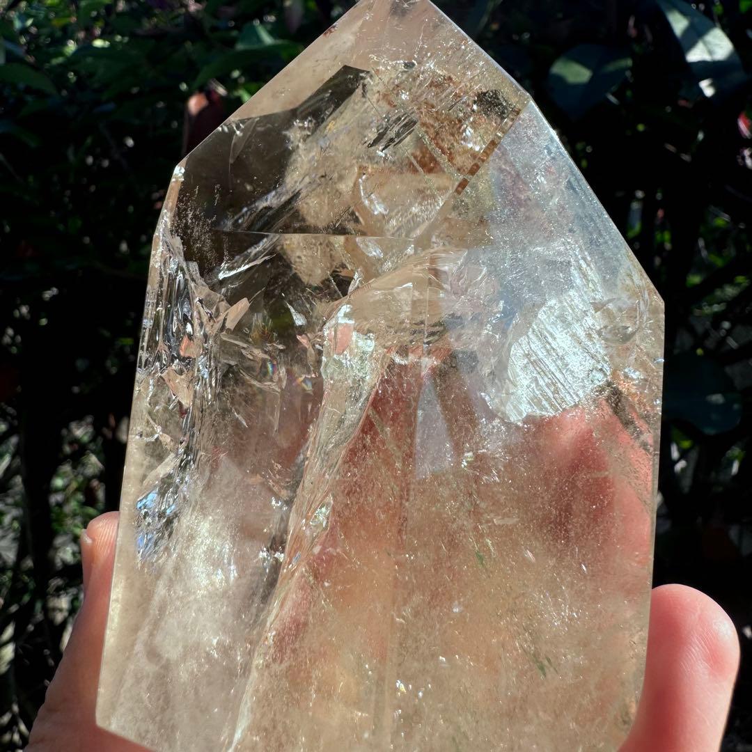 クォーツインクォーツ　フリーフォーム　虹　ファントム多数