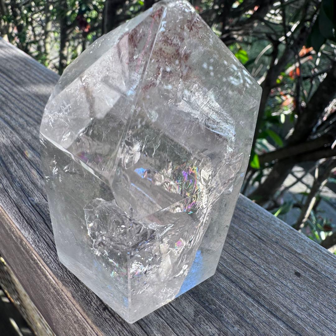 クォーツインクォーツ　フリーフォーム　虹　ファントム多数