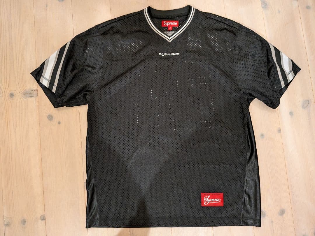 Supreme メッシュアメフトジャージ　黒　M