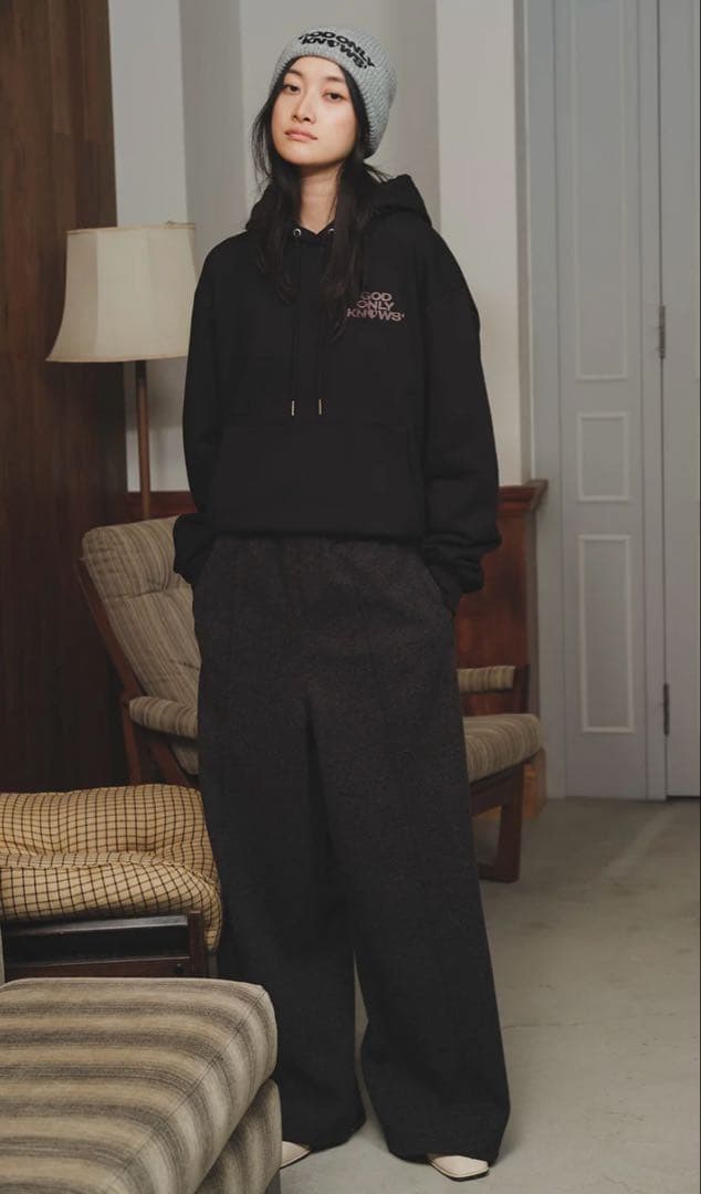 GOD ONLY KNOWS WOOLLY WIDE PANTS 岩田剛典