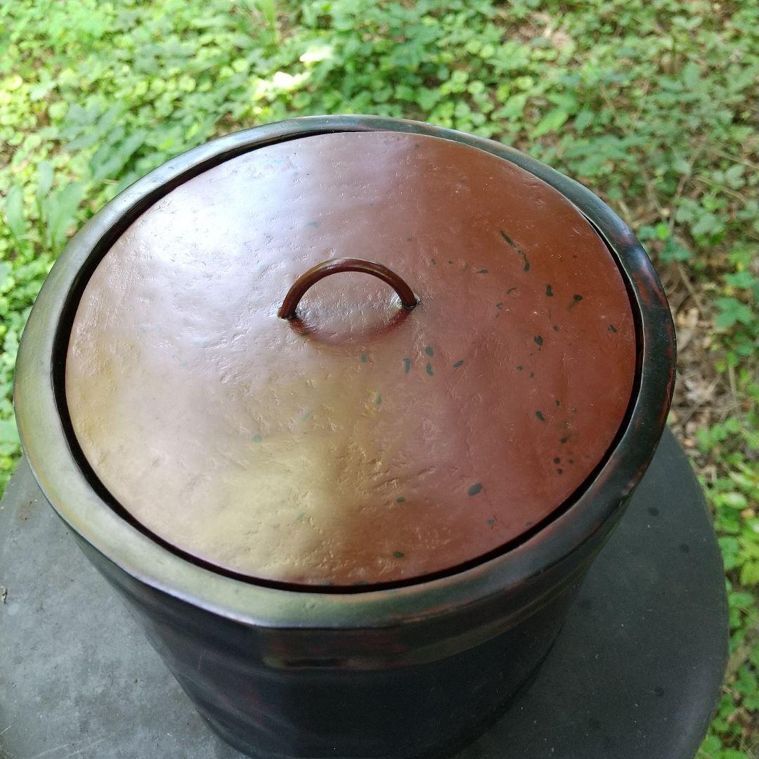 新品未使用 竹製の根来塗 水差し