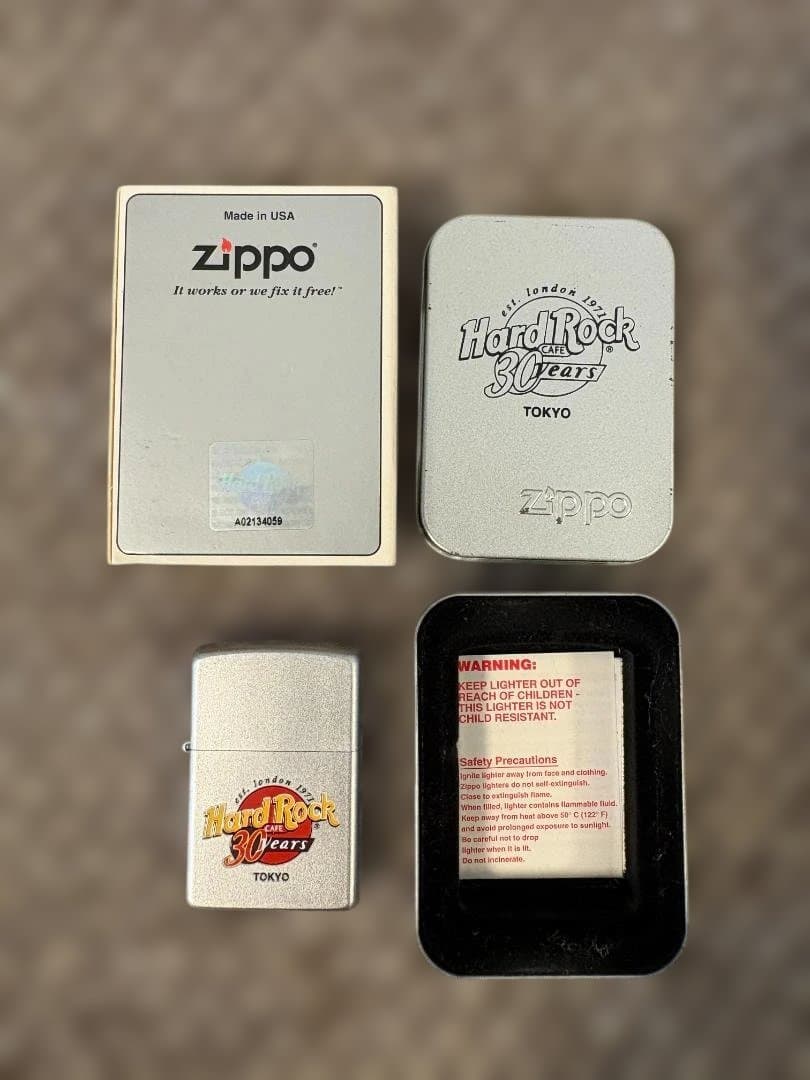 【新品・未使用】ハードロックカフェ東京 30周年記念 Zippo 2001年製