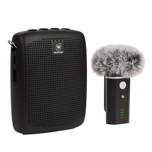 W WINBRIDGE ポータブル拡声器 ハンズフリー拡声器 2600mAh p