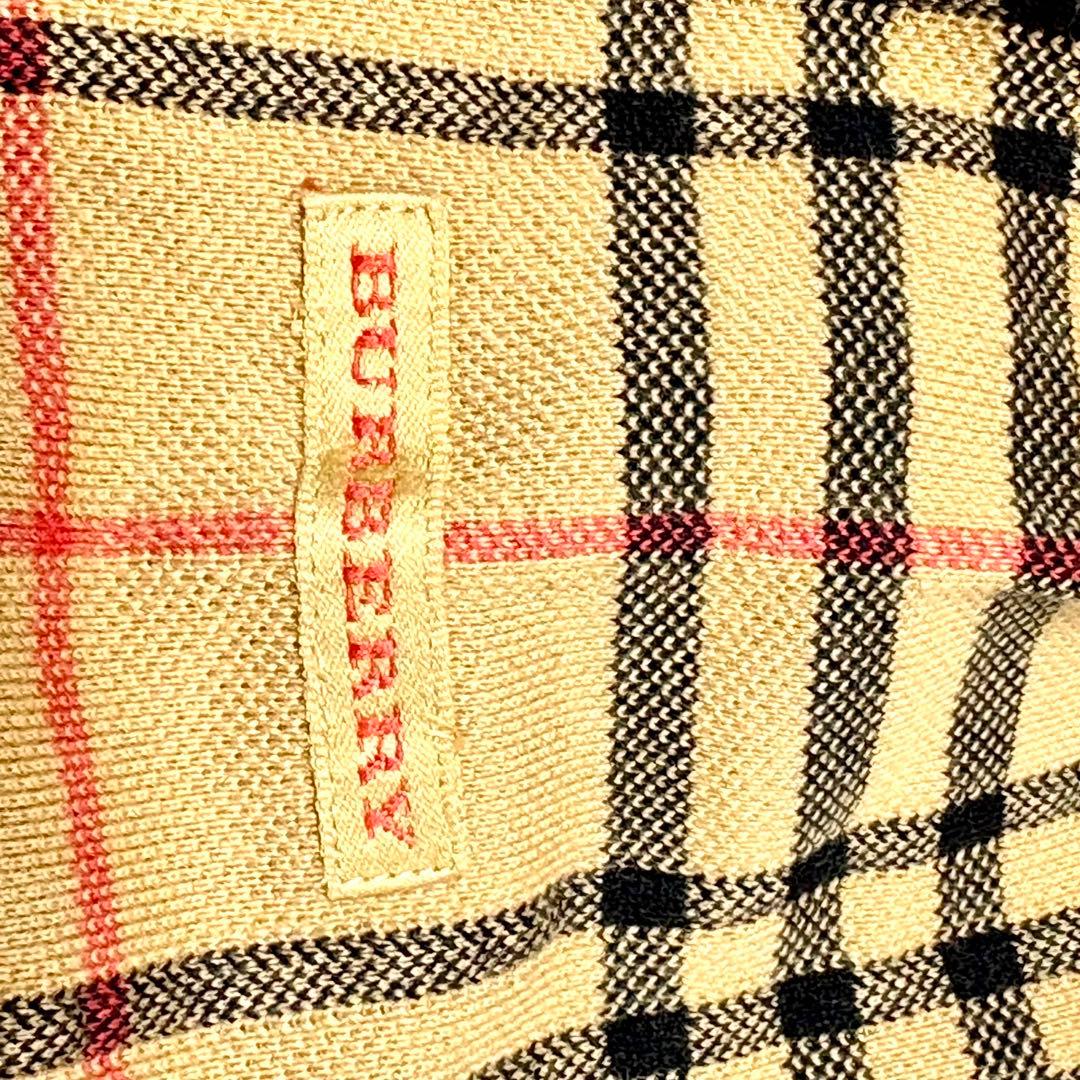 【美品】バーバリー　ゴルフ　ポロシャツ　ノバチェック　綿　100% L