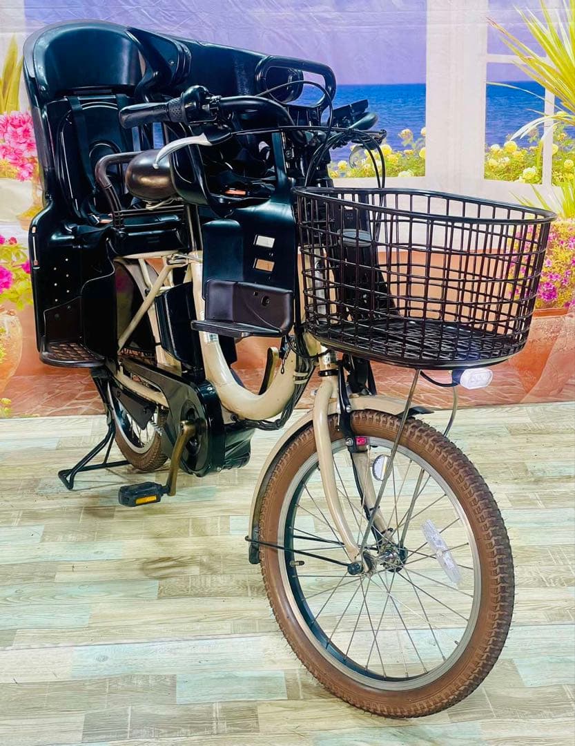 人気モデル！パスバビー12AH⭐️ヤマハ子供乗せ電動自転車Y3277