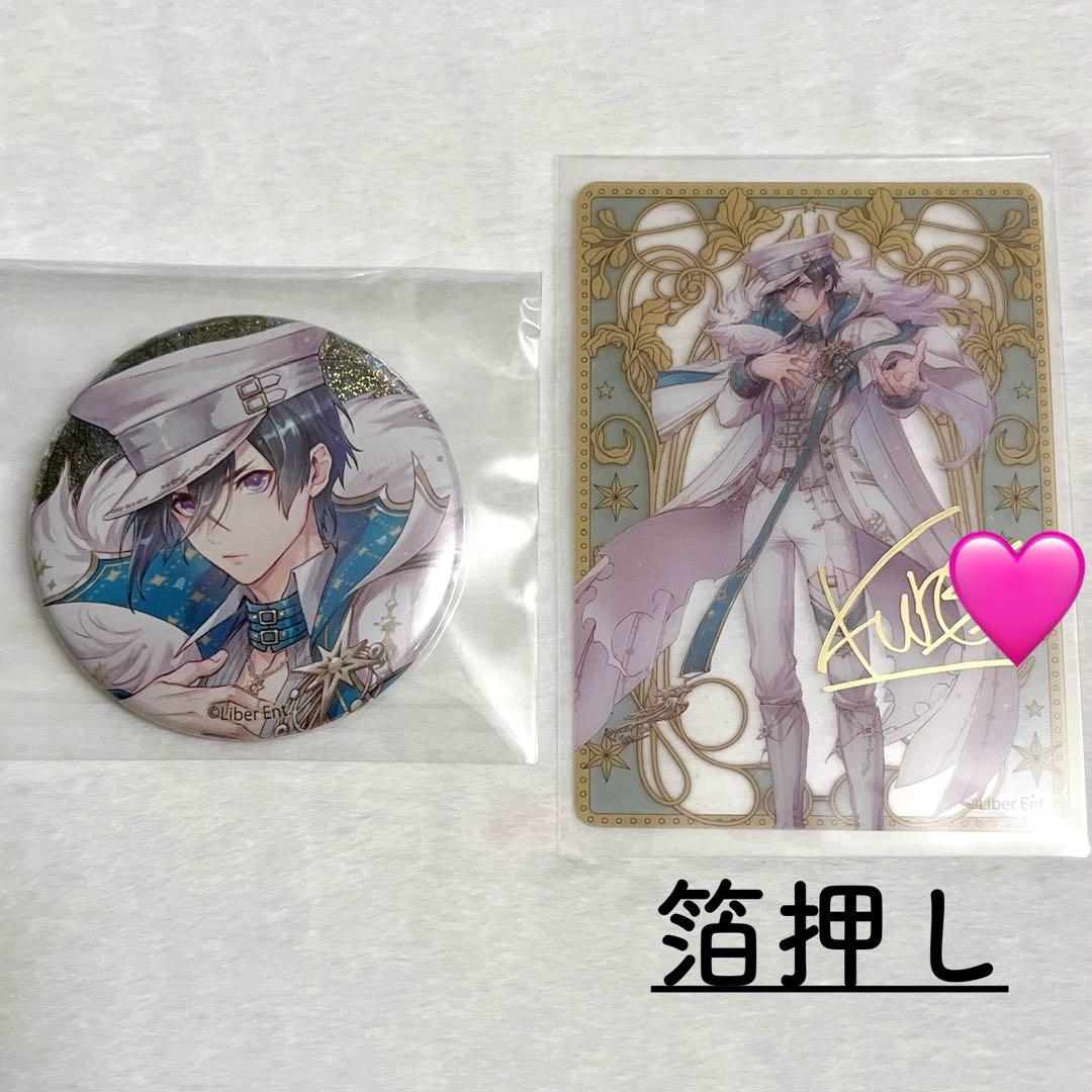 【箔押しサイン入り】 黒羽 10周年 アイ★チュウ　クリアトレカ 箔 缶バッジ