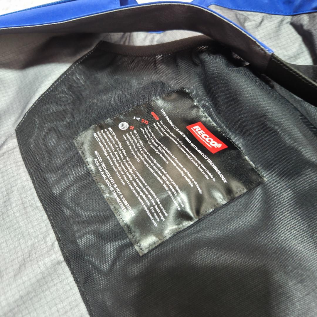 美品ザノースフェイス ビブパンツ　STEEP　ゴアテックスプロ　S　青　ポケット