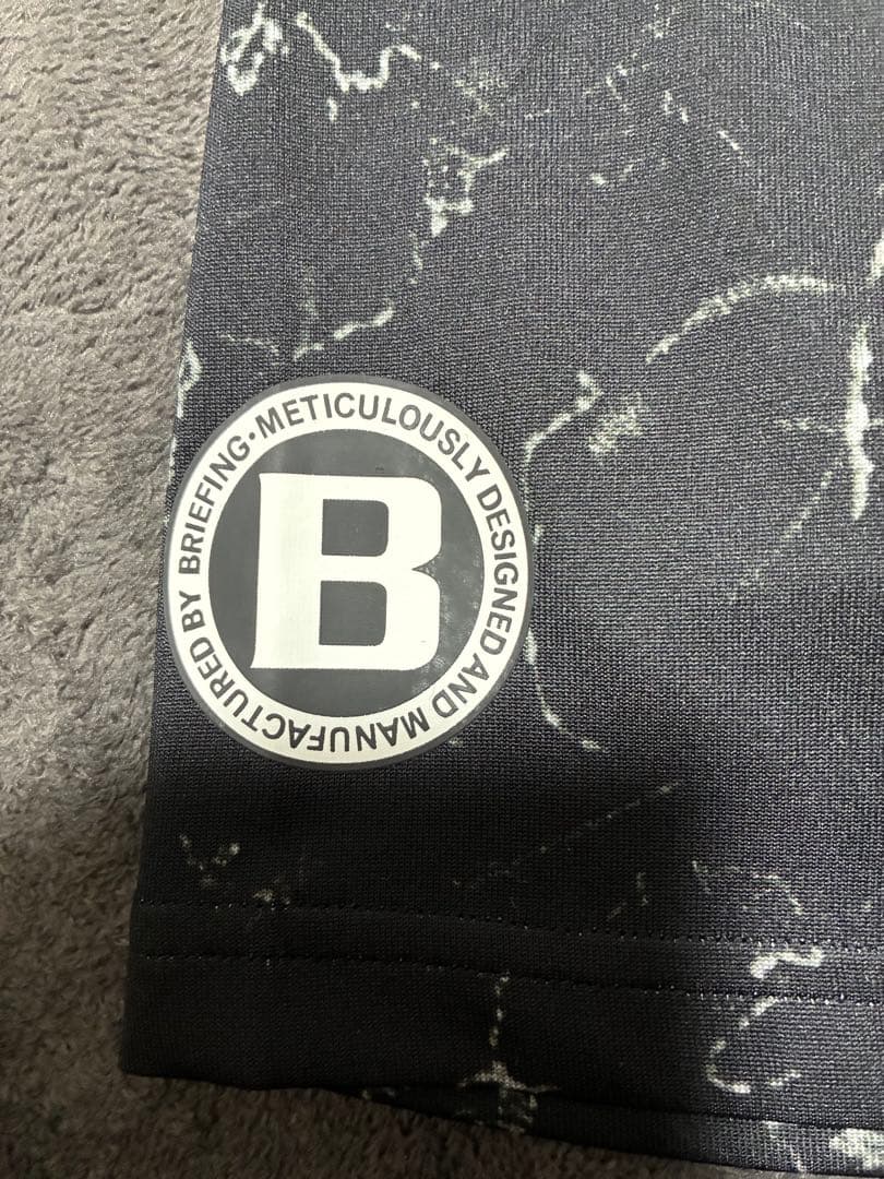 ブリーフィング BRIEFING 半袖シャツ　サイズＬ　モックネック