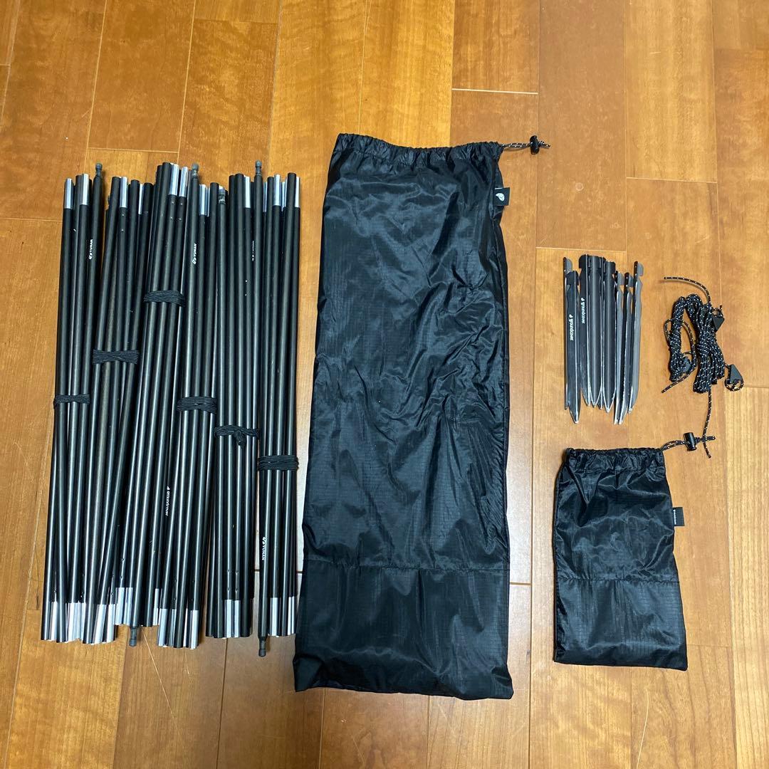 グランドカバー　ACORN HOUSE 3.45 ブラック　グランドシート付き