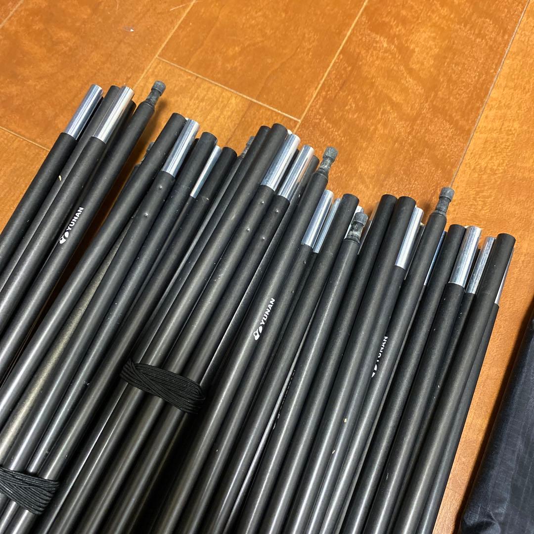 グランドカバー　ACORN HOUSE 3.45 ブラック　グランドシート付き