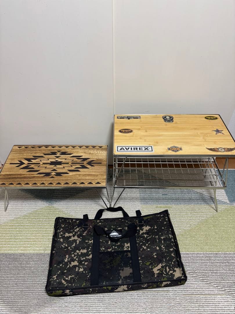 フィールドラック　ステンレス　天板　収納バッグ　キャンピングムーン　NANGO