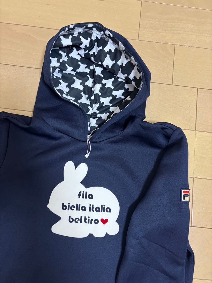 FILA　テニスウェアレディース　ウサギプリント パーカー Ｍ