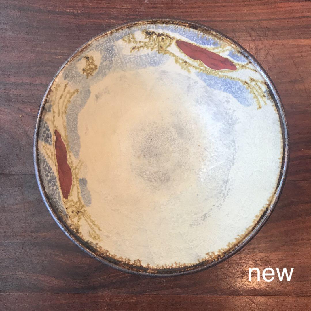 久場政一⑤   やちむん　足付きそば碗　新品