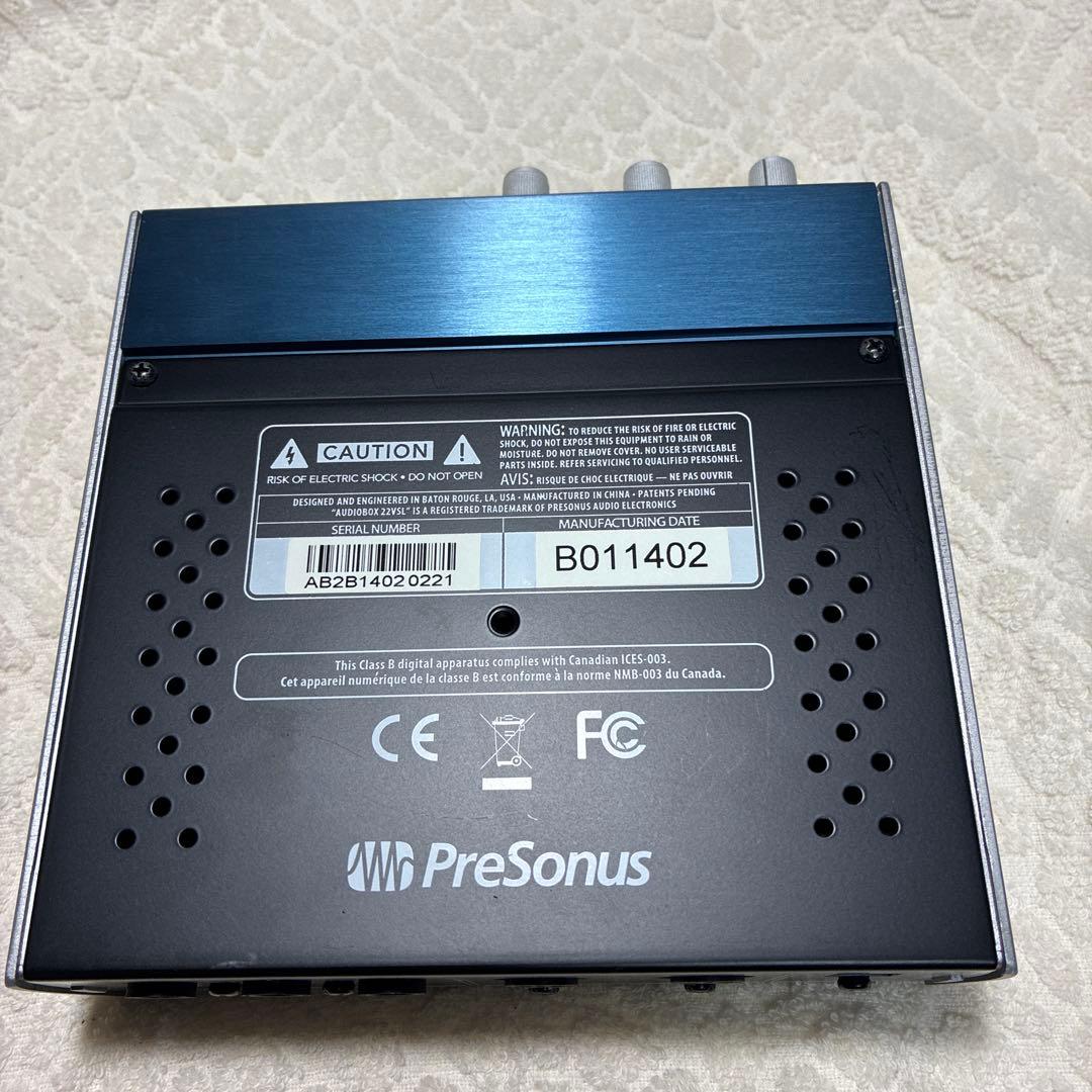 PreSonus AudioBox 22VSL オーディオインターフェイス