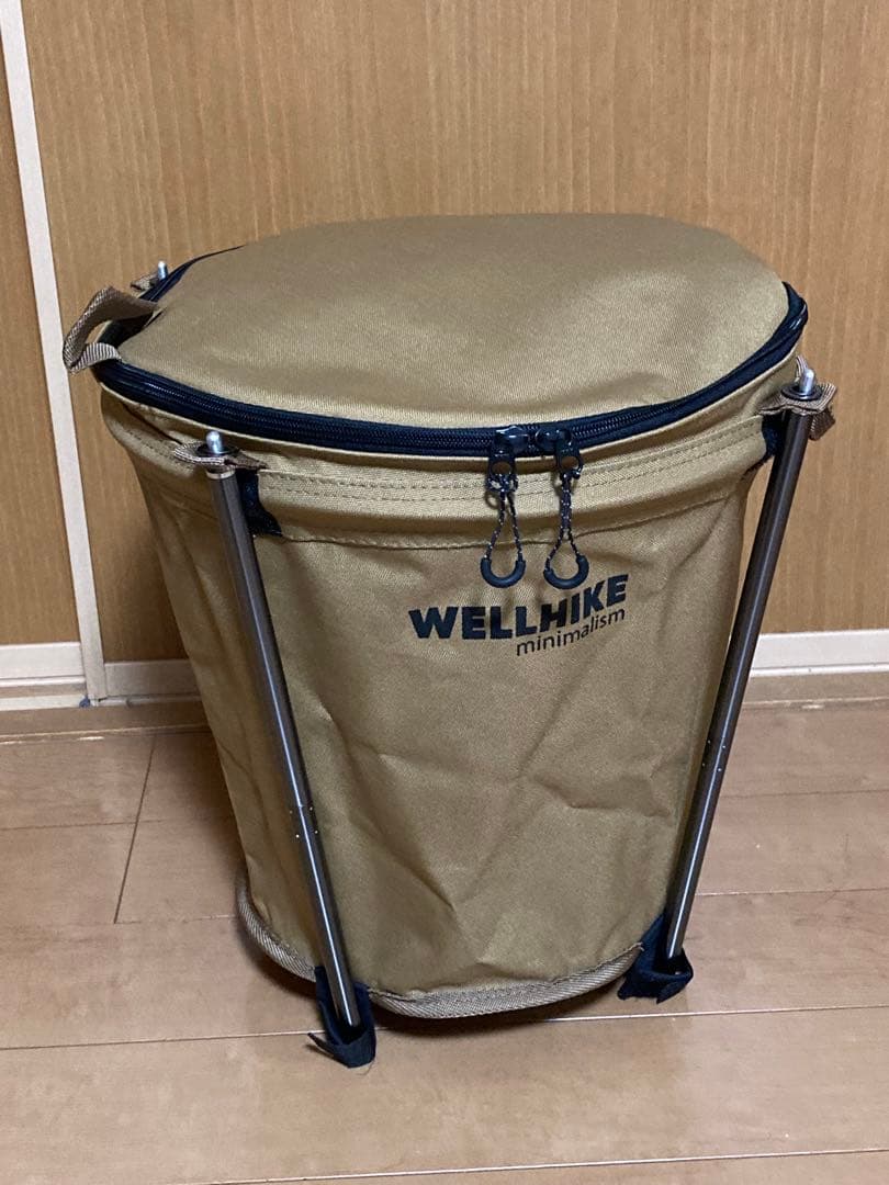 アイアン工房　サイドテーブル　焚き火テーブル　モビボックス風　ゴミ箱　キャンプ