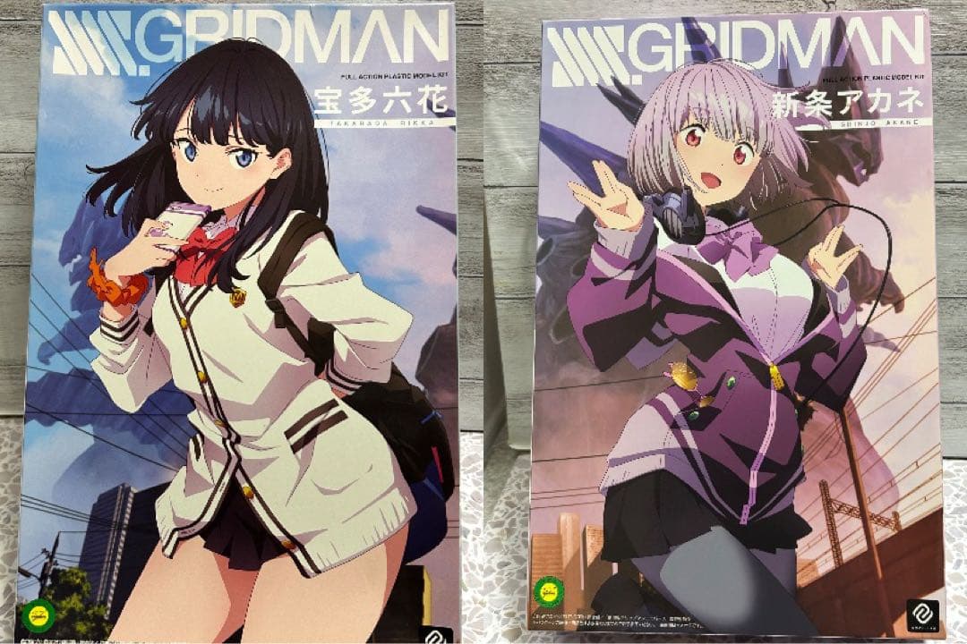 美少女プラモデル)グリッドマン 宝多六花＆新条アカネ