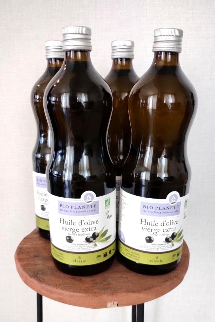 4本 有機 エキストラバージン オリーブオイル ミディアムフルーティー 914g