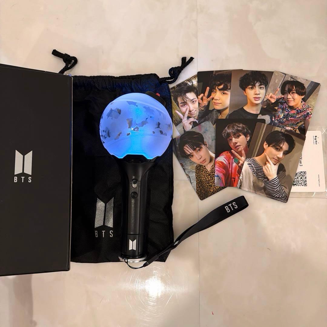 BTS OFFICIAL LIGHT STICKアミボムver.3 +トレカ7枚