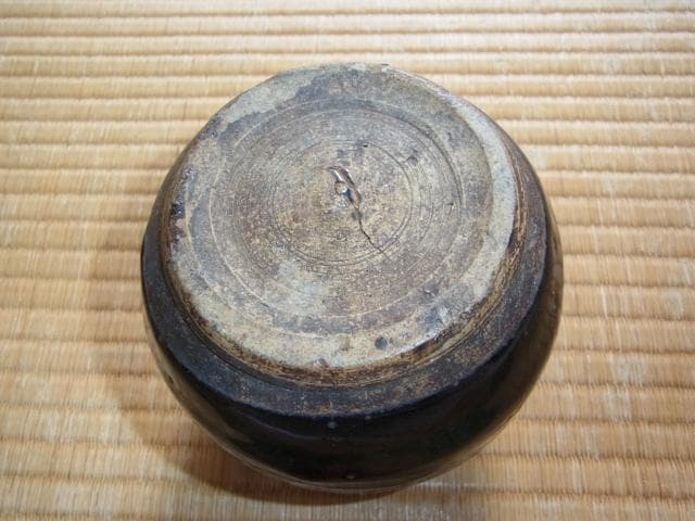 希少 美品 宋～元時代◆中国古陶磁（中国華北地方）河南天目小壺 黒釉天（黒点）