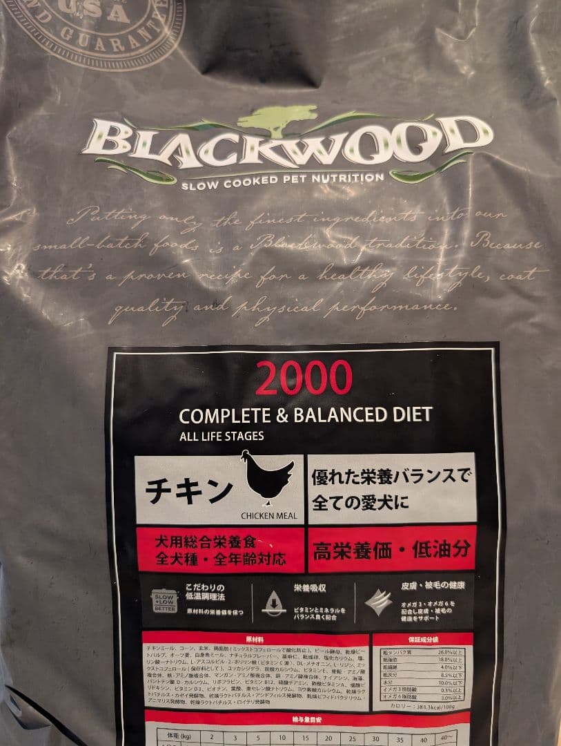 【正規品】ブラックウッド2000 20kg