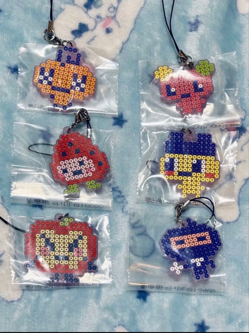 たまごっち1番くじ F賞 きらきらラバーチャーム 全20種 コンプリート タオル