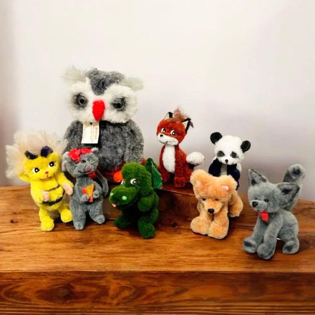 【1950年代 ハンガリー製】ヴィンテージ モールアニマル 8体セット