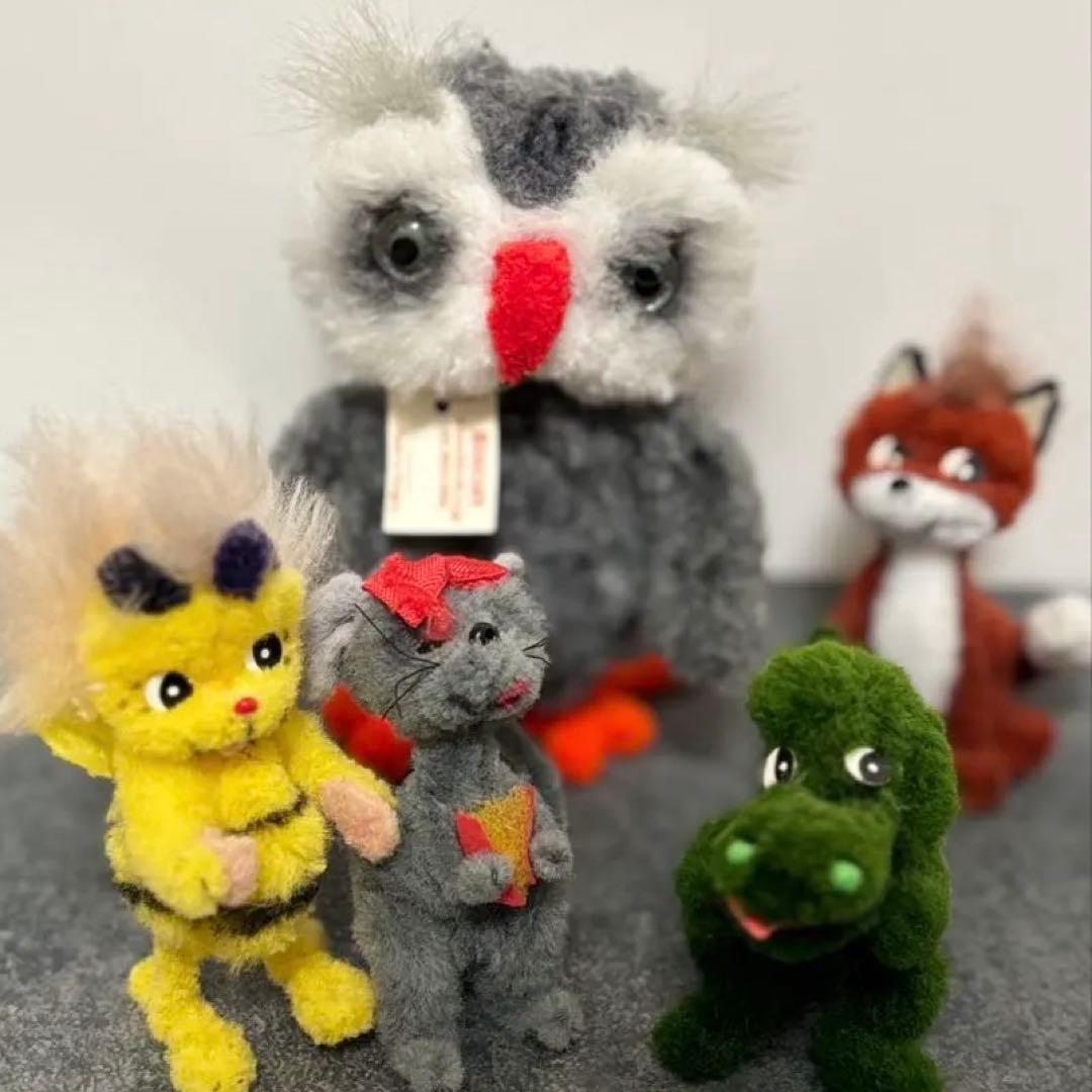 【1950年代 ハンガリー製】ヴィンテージ モールアニマル 8体セット