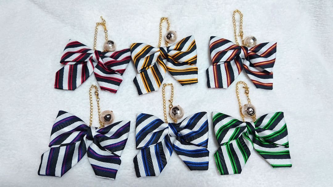 【ツイステ/バラ売り可】リボンバッグチャーム